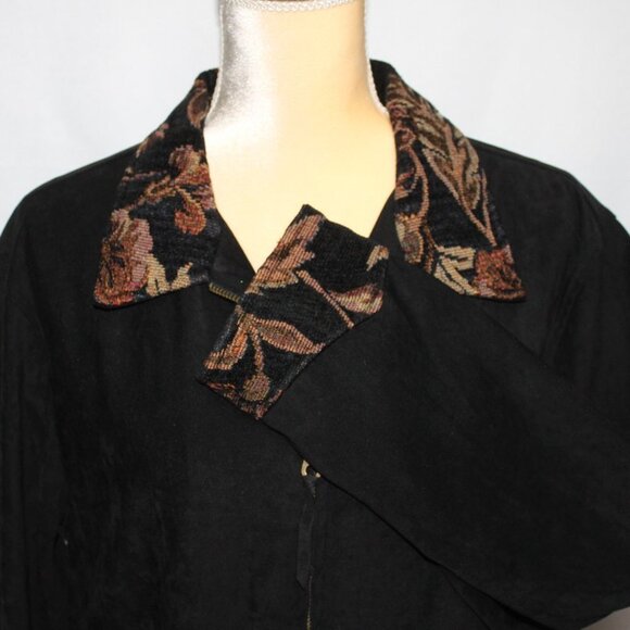 Susan Graver Style Black Western Style Jacket - Picture 8 of 11